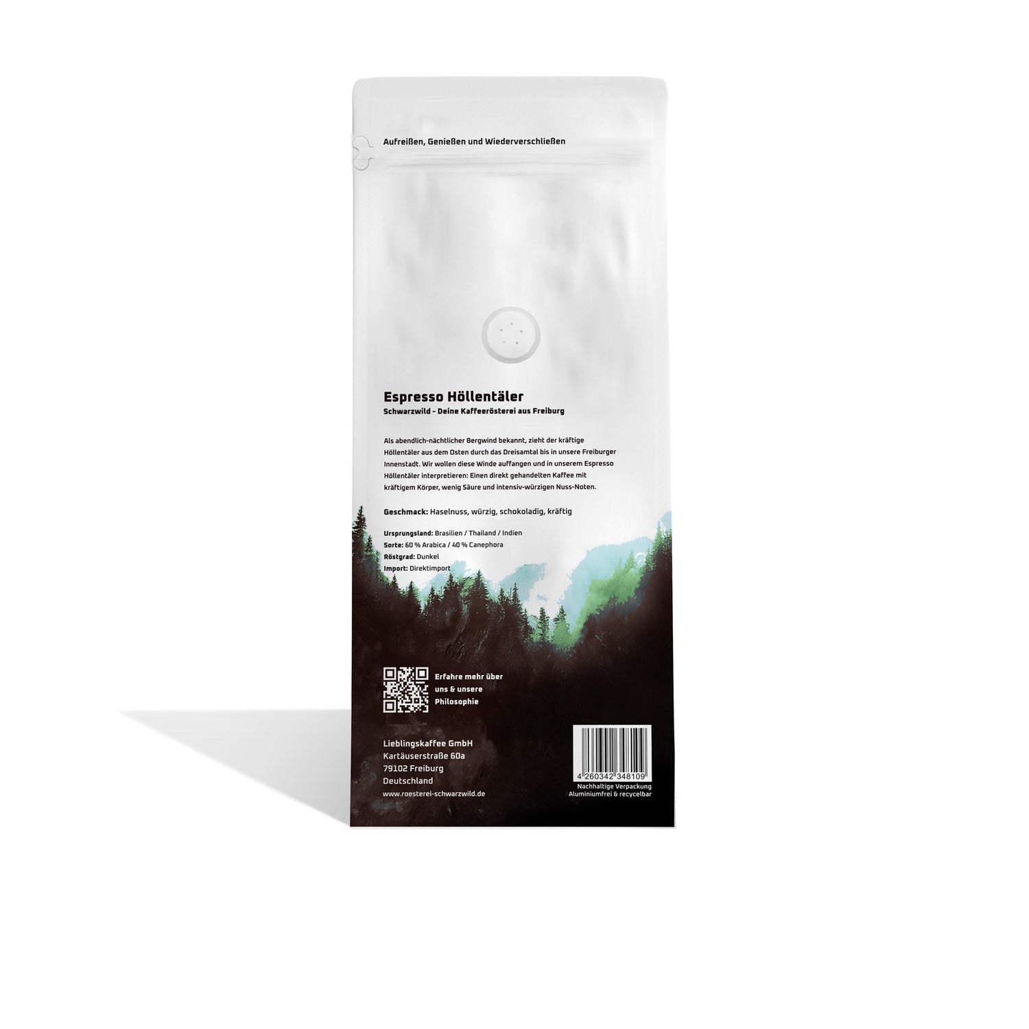 EspressoHoellentaelerSchwarzwild Kaffeeroesterei Freiburg 1000g Rückseite