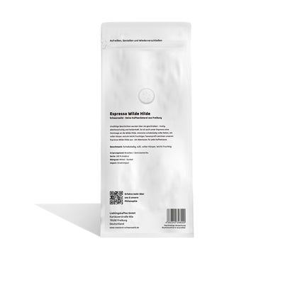 Wilde Hilde Kaffee Blend Schwarzwild Kaffeeroesterei Freiburg Rueckseite 1000